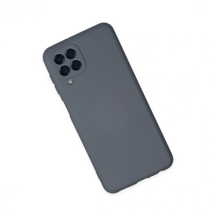 Samsung Galaxy M33 Kılıf Nano İçi Kadife Silikon - Gri