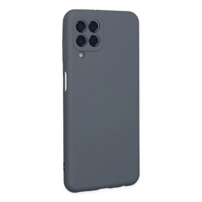 Samsung Galaxy M33 Kılıf Nano İçi Kadife Silikon - Gri