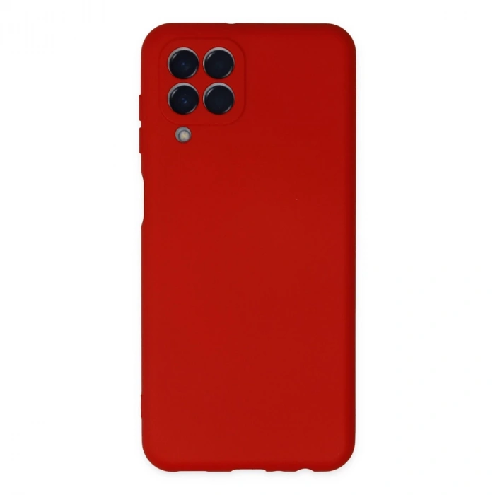 Samsung Galaxy M33 Kılıf Nano İçi Kadife Silikon - Kırmızı