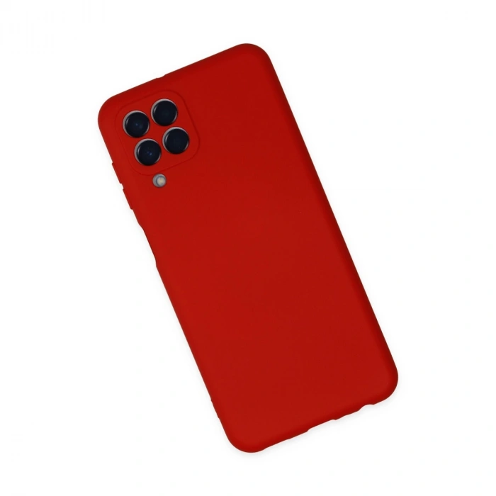 Samsung Galaxy M33 Kılıf Nano İçi Kadife Silikon - Kırmızı