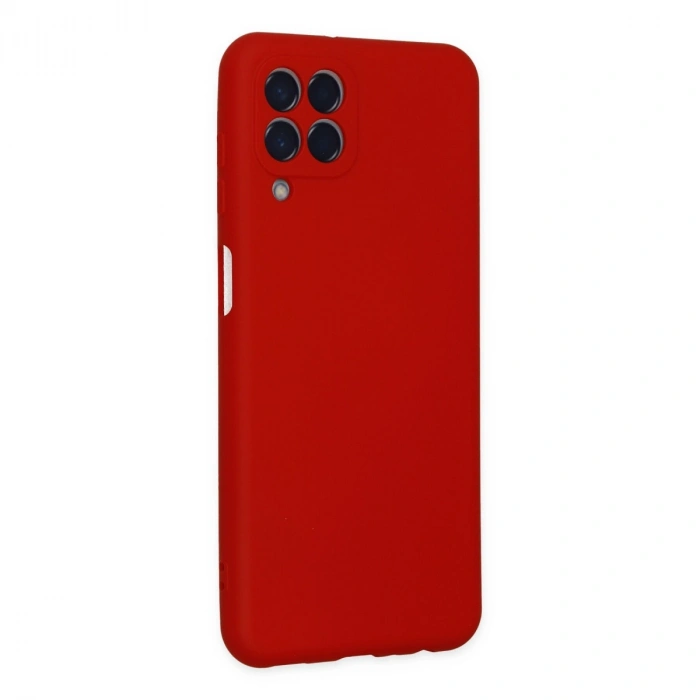 Samsung Galaxy M33 Kılıf Nano İçi Kadife Silikon - Kırmızı