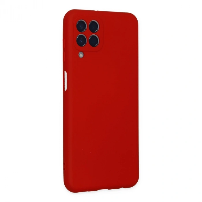 Samsung Galaxy M33 Kılıf Nano İçi Kadife Silikon - Kırmızı