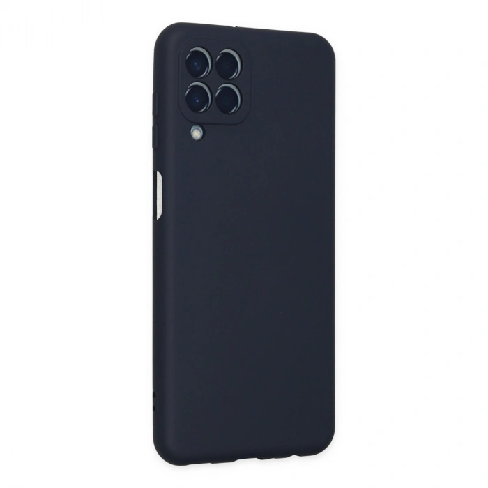 Samsung Galaxy M33 Kılıf Nano İçi Kadife Silikon - Lacivert