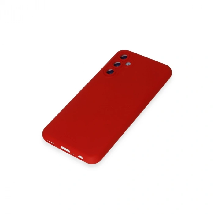 Samsung Galaxy M34 5g Kılıf Nano İçi Kadife Silikon - Kırmızı