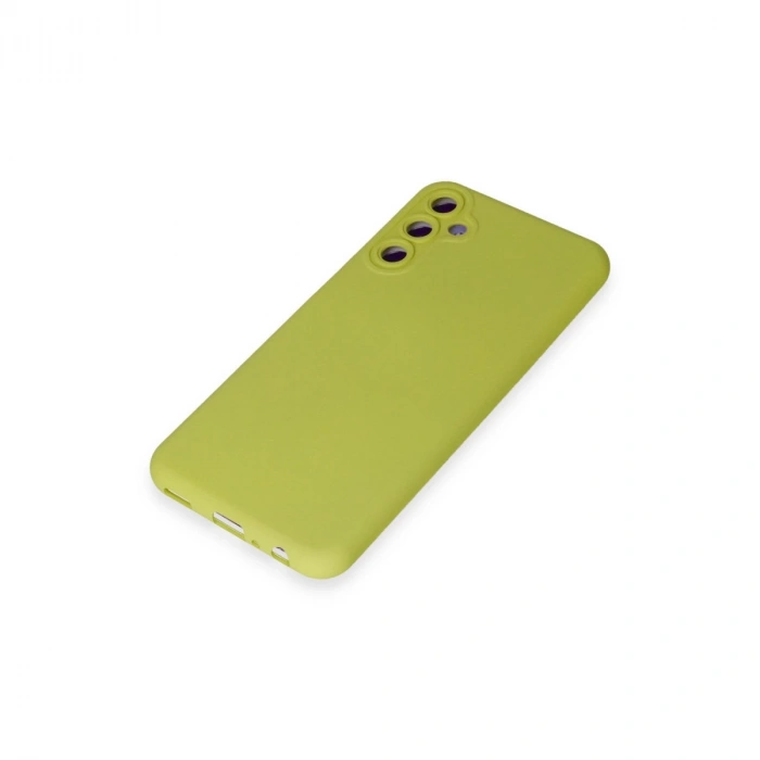 Samsung Galaxy M34 5g Kılıf Nano İçi Kadife Silikon - Sarı