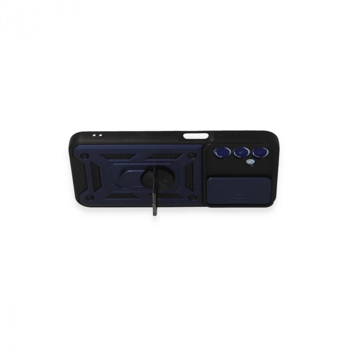 Samsung Galaxy M34 5g Kılıf Pars Lens Yüzüklü Silikon - Lacivert