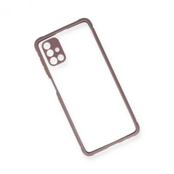 Samsung Galaxy M51 Kılıf Miami Şeffaf Silikon - Açık Mor