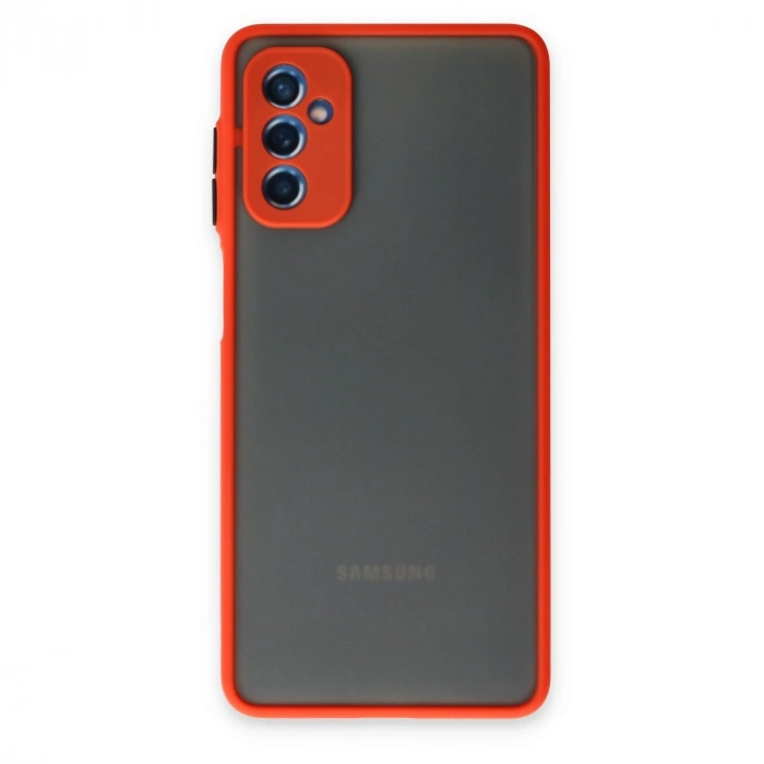 Samsung Galaxy M52 5g Kılıf Montreal Silikon Kapak - Kırmızı