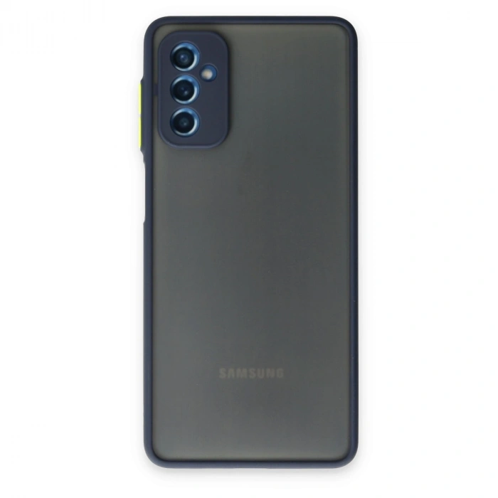 Samsung Galaxy M52 5g Kılıf Montreal Silikon Kapak - Lacivert