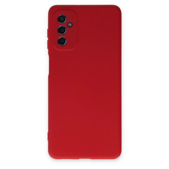 Samsung Galaxy M52 5g Kılıf Nano İçi Kadife Silikon - Kırmızı