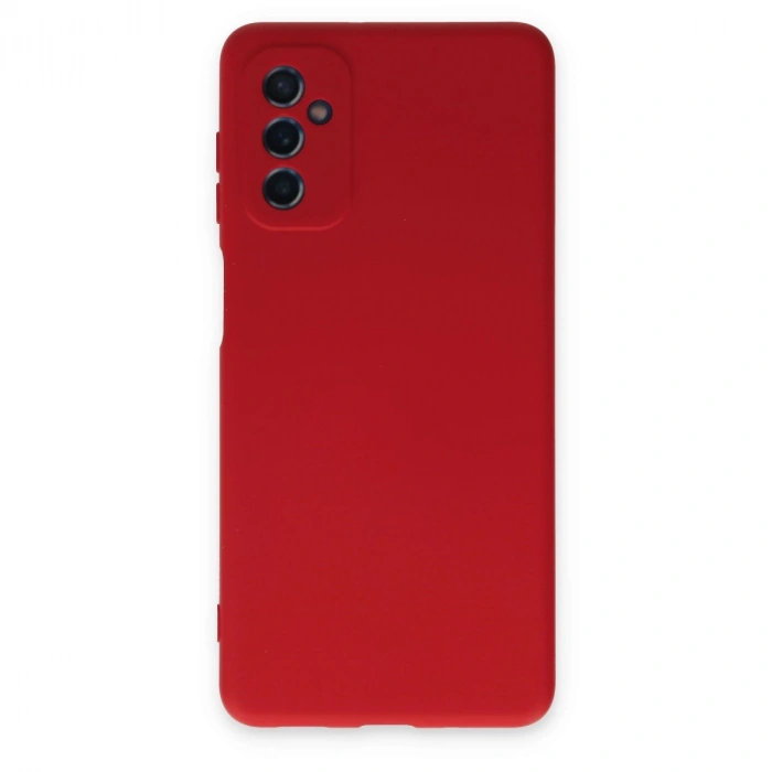 Samsung Galaxy M52 5g Kılıf Nano İçi Kadife Silikon - Kırmızı