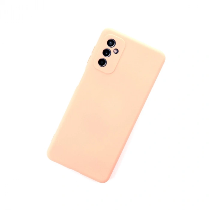 Samsung Galaxy M52 5g Kılıf Nano İçi Kadife Silikon - Pudra