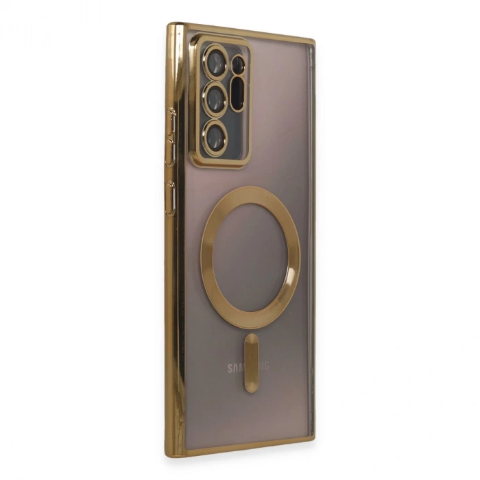 Samsung Galaxy Note 20 Ultra Kılıf Kross Magneticsafe Kapak - Gold