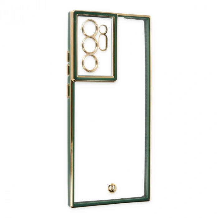 Samsung Galaxy Note 20 Ultra Kılıf Liva Lens Silikon - Yeşil