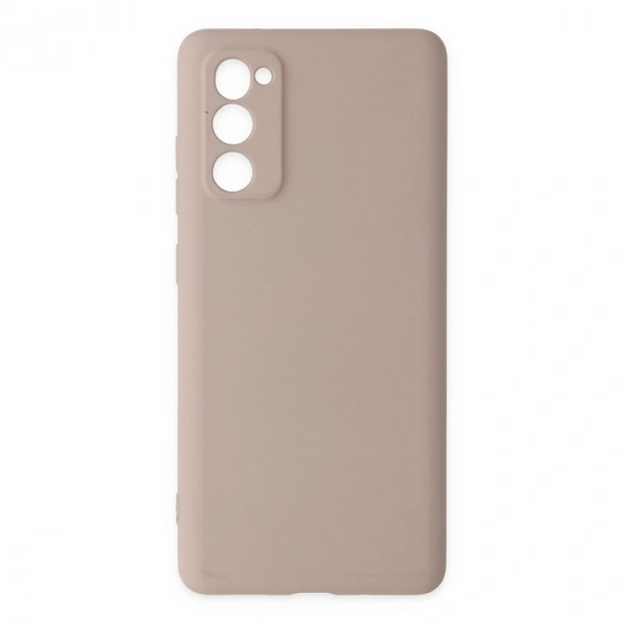 Samsung Galaxy S20 Fe Kılıf Nano İçi Kadife Silikon - Pudra