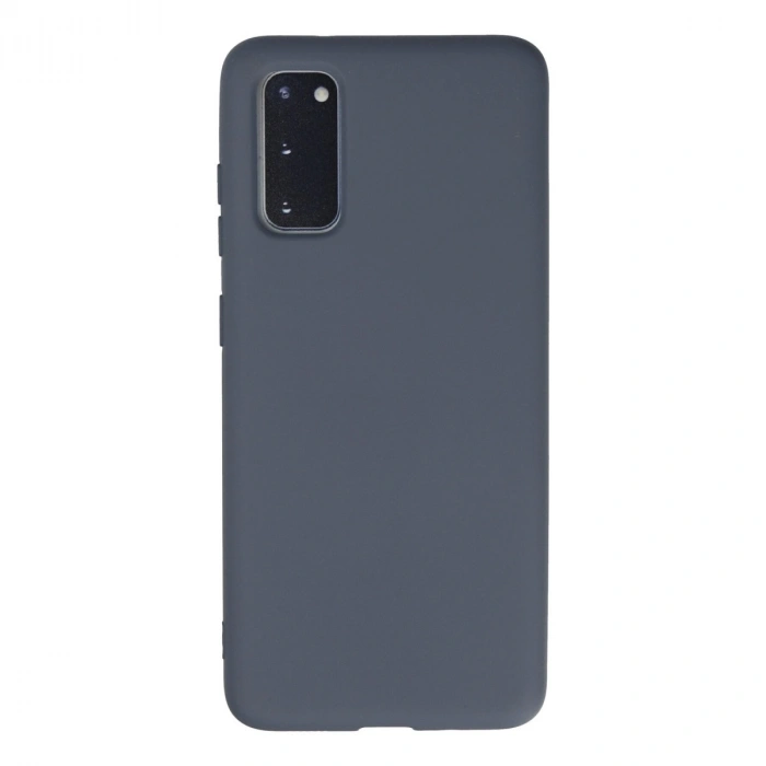 Samsung Galaxy S20 Kılıf Nano İçi Kadife Silikon - Gri
