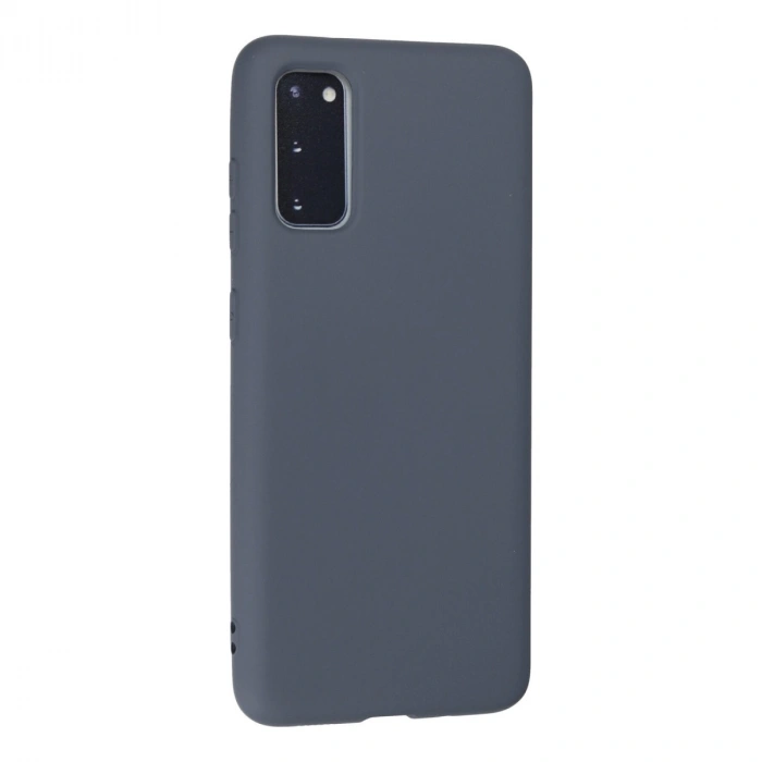 Samsung Galaxy S20 Kılıf Nano İçi Kadife Silikon - Gri