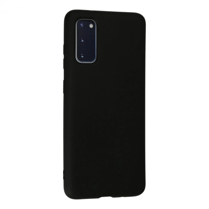 Samsung Galaxy S20 Kılıf Nano İçi Kadife Silikon - Siyah