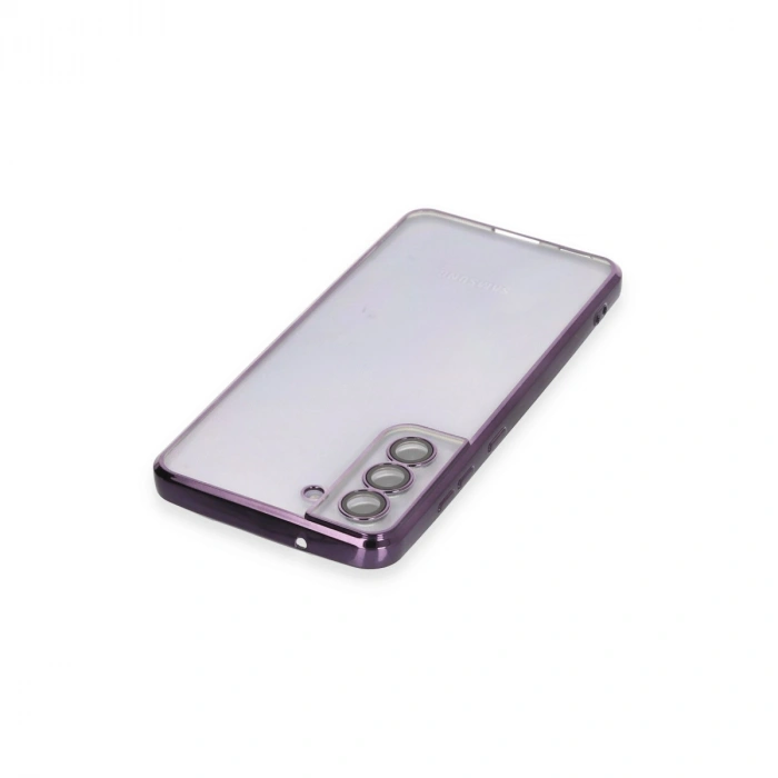 Samsung Galaxy S21 Fe Kılıf Razer Lensli Silikon - Mor