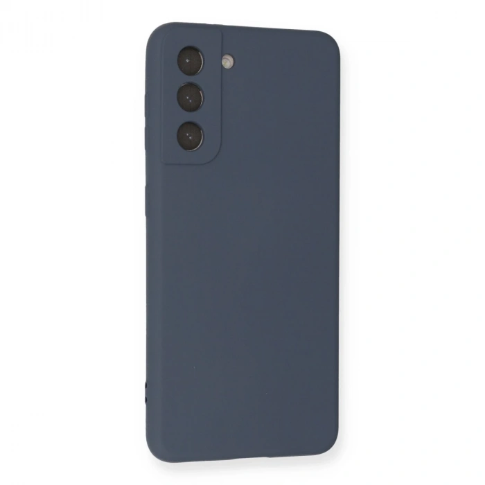 Samsung Galaxy S21 Kılıf Nano İçi Kadife Silikon - Gri