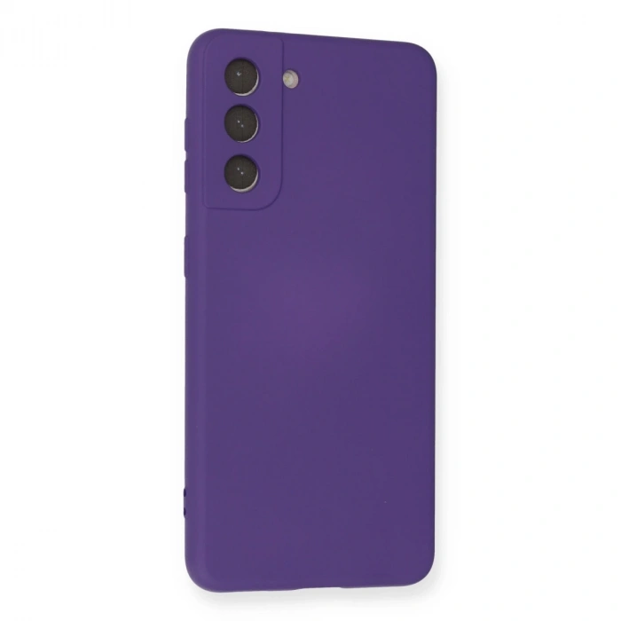 Samsung Galaxy S21 Kılıf Nano İçi Kadife Silikon - Mor