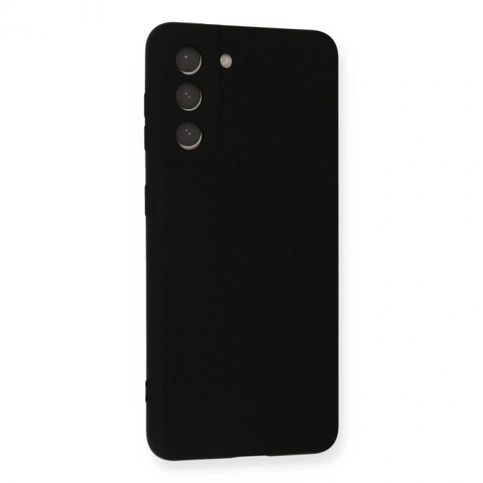 Samsung Galaxy S21 Kılıf Nano İçi Kadife Silikon - Siyah