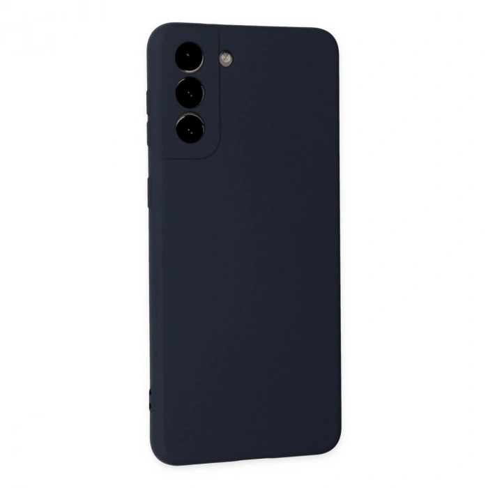 Samsung Galaxy S21 Plus Kılıf Nano İçi Kadife Silikon - Lacivert