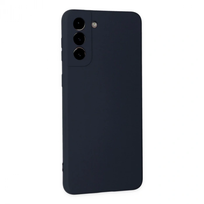 Samsung Galaxy S21 Plus Kılıf Nano İçi Kadife Silikon - Lacivert