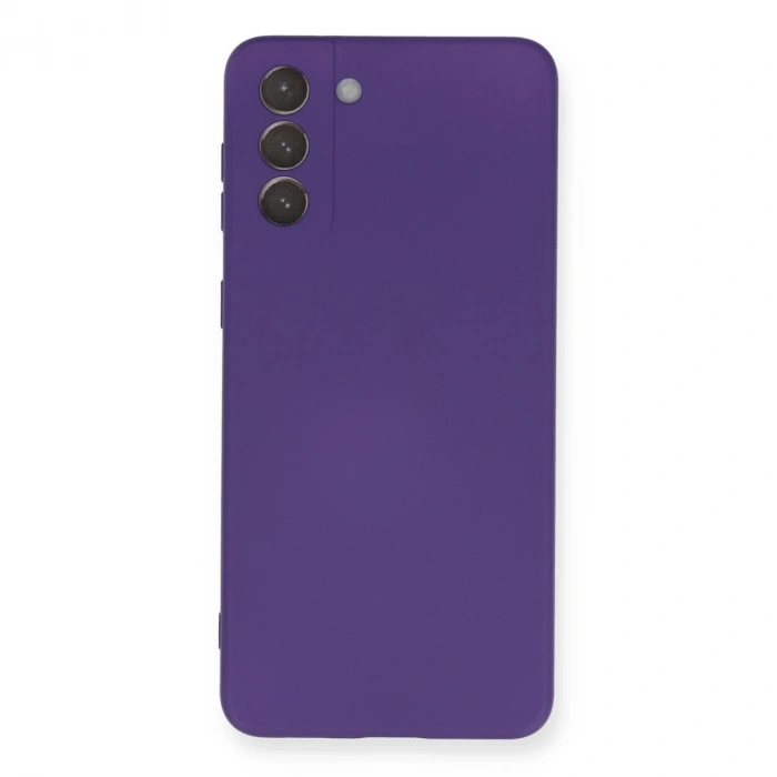 Samsung Galaxy S21 Plus Kılıf Nano İçi Kadife Silikon - Mor