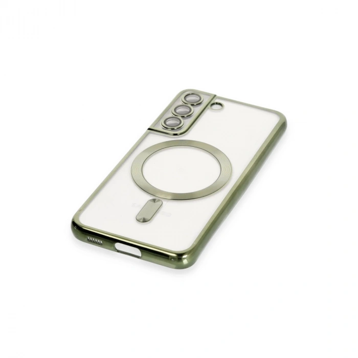 Samsung Galaxy S22 Kılıf Kross Magneticsafe Kapak - Koyu Yeşil