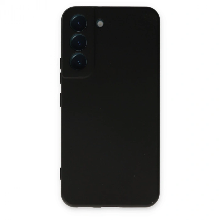 Samsung Galaxy S22 Kılıf Nano İçi Kadife Silikon - Siyah