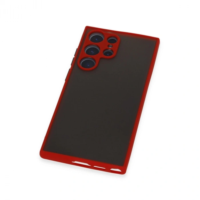 Samsung Galaxy S22 Ultra Kılıf Montreal Silikon Kapak - Kırmızı