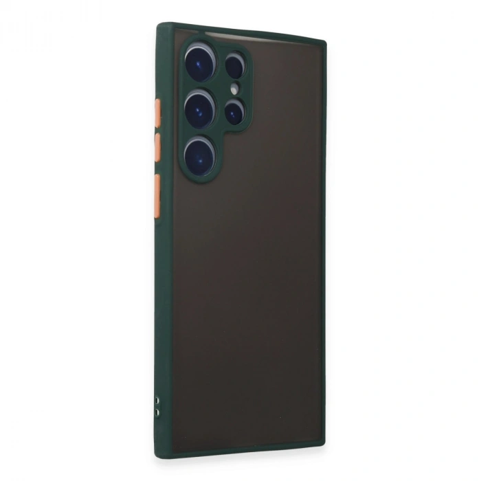 Samsung Galaxy S22 Ultra Kılıf Montreal Silikon Kapak - Yeşil
