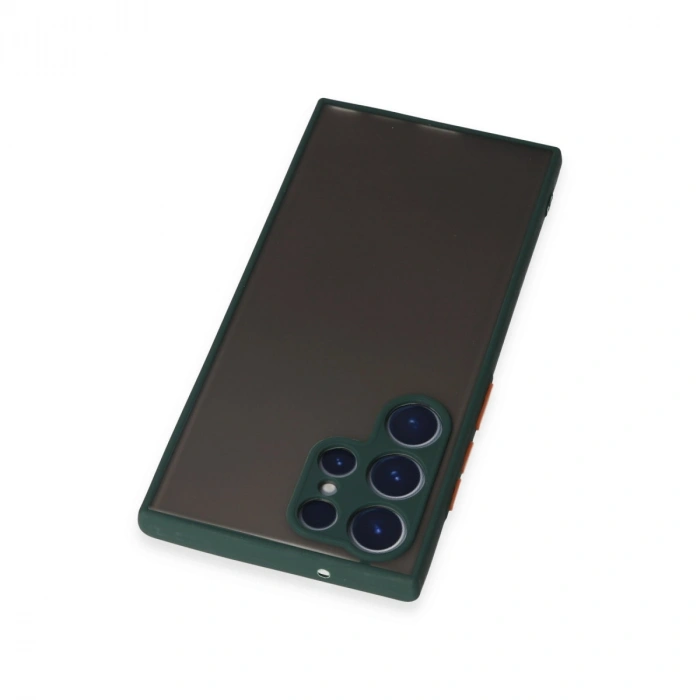 Samsung Galaxy S22 Ultra Kılıf Montreal Silikon Kapak - Yeşil