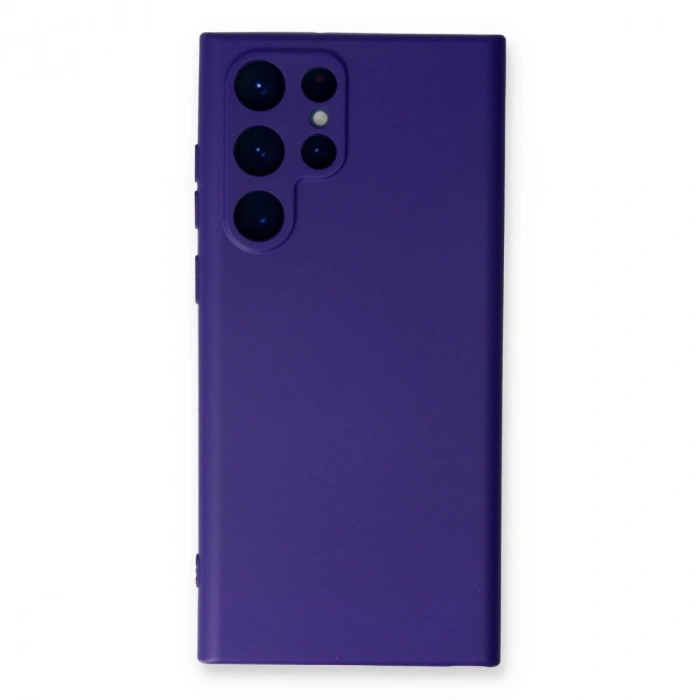 Samsung Galaxy S22 Ultra Kılıf Nano İçi Kadife Silikon - Mor