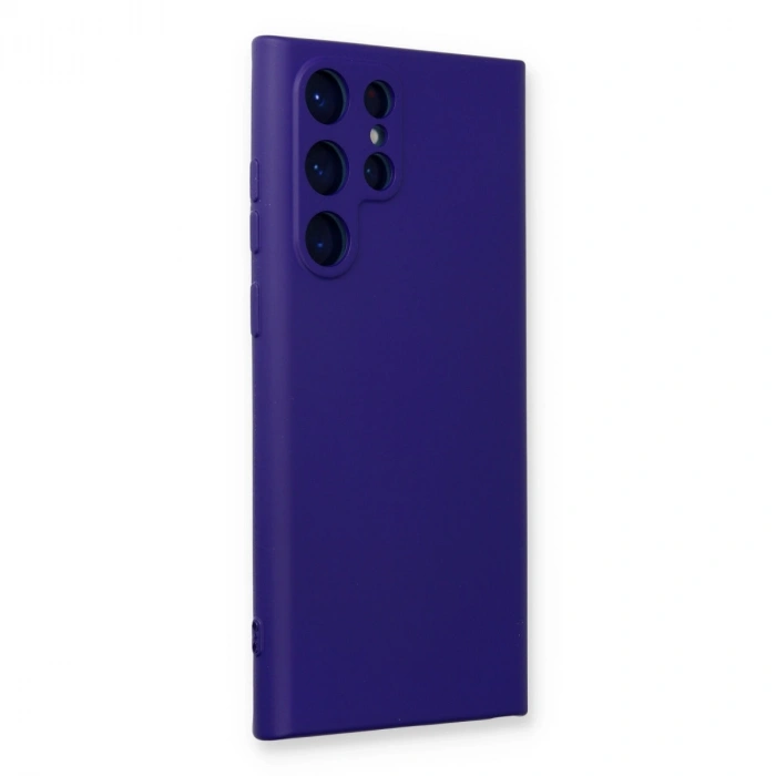 Samsung Galaxy S22 Ultra Kılıf Nano İçi Kadife Silikon - Mor