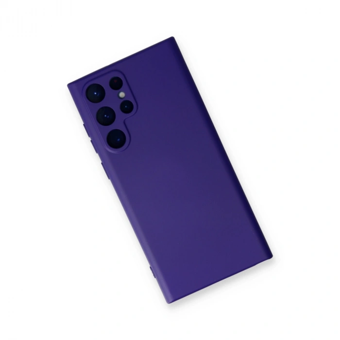 Samsung Galaxy S22 Ultra Kılıf Nano İçi Kadife Silikon - Mor