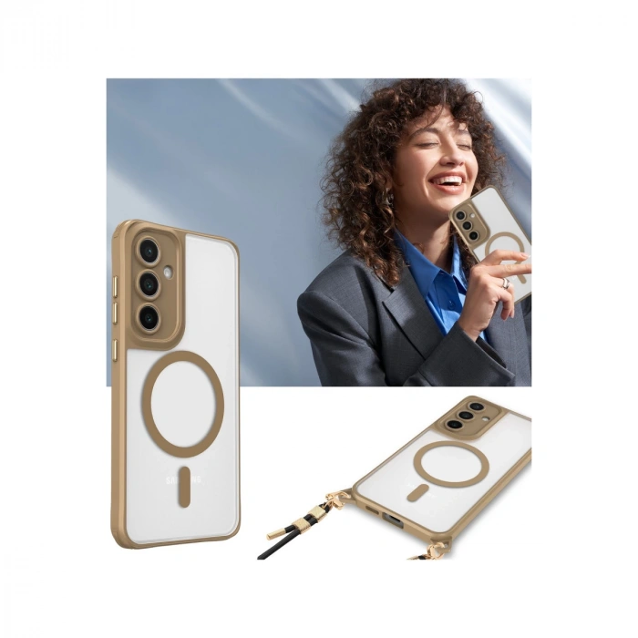 Samsung Galaxy S23 Fe Kılıf Enka Magsafe Silikon Kılıf - Lacivert