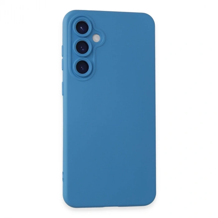 Samsung Galaxy S23 Fe Kılıf Nano İçi Kadife Silikon - Mavi