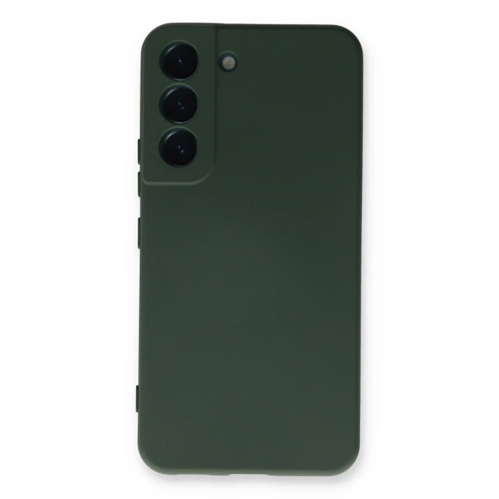 Samsung Galaxy S23 Kılıf Nano İçi Kadife Silikon - Koyu Yeşil