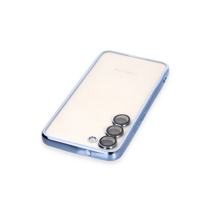 Samsung Galaxy S23 Kılıf Razer Lensli Silikon - Açık Mavi