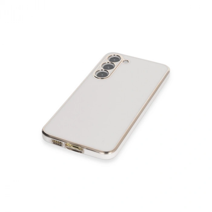 Samsung Galaxy S23 Kılıf Volet Silikon - Beyaz