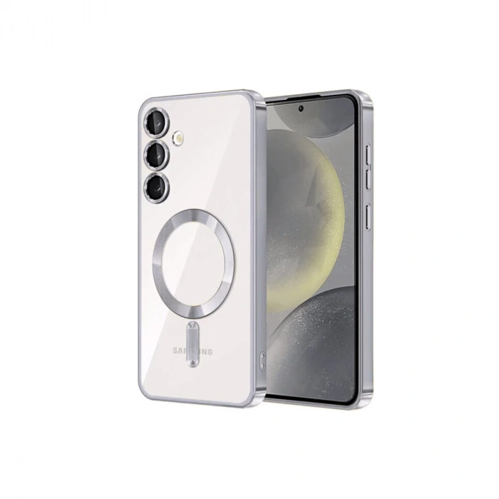 Samsung Galaxy S23 Plus Kılıf Kross Magneticsafe Kapak - Gümüş