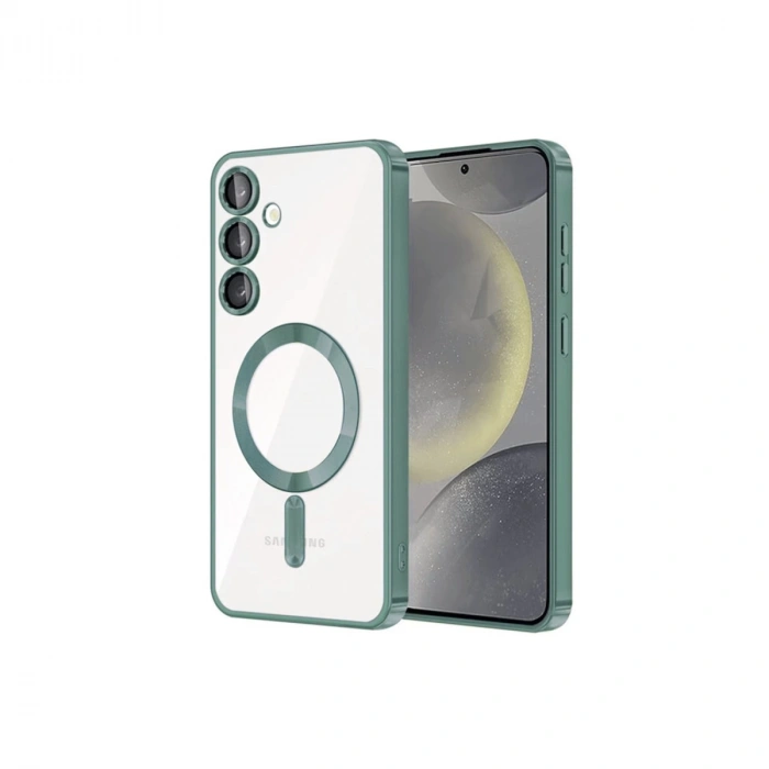 Samsung Galaxy S23 Plus Kılıf Kross Magneticsafe Kapak - Koyu Yeşil