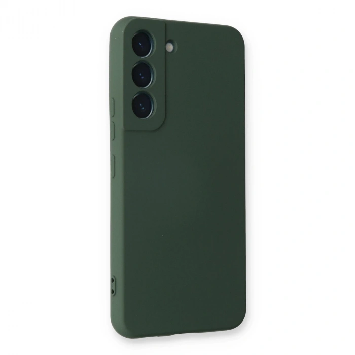 Samsung Galaxy S23 Plus Kılıf Nano İçi Kadife Silikon - Koyu Yeşil