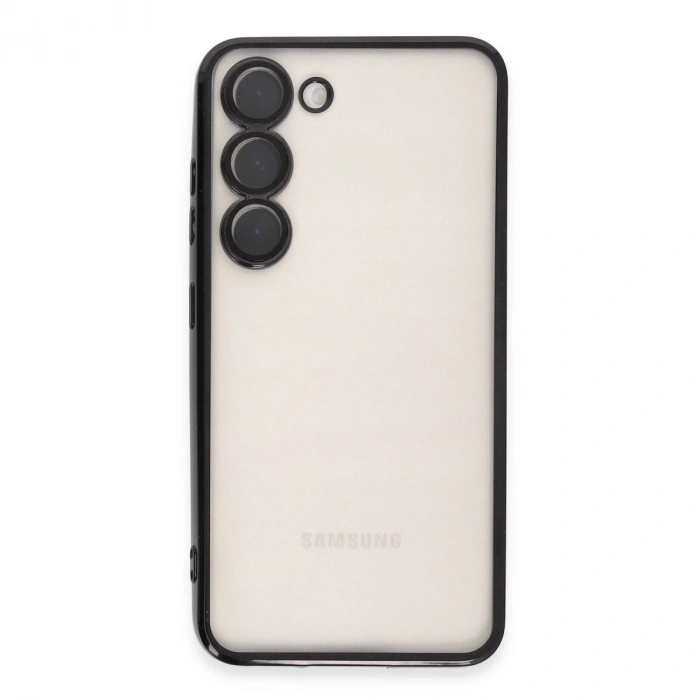 Samsung Galaxy S23 Plus Kılıf Razer Lensli Silikon - Siyah