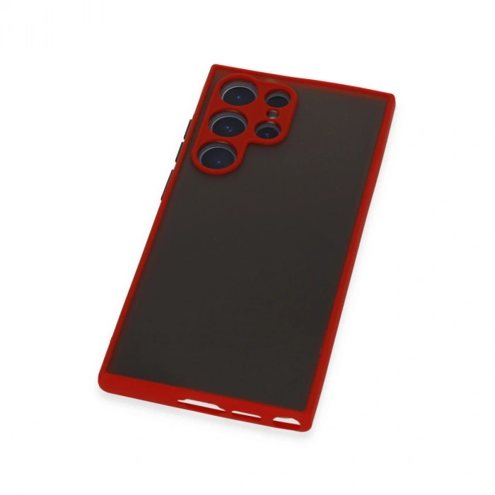 Samsung Galaxy S23 Ultra Kılıf Montreal Silikon Kapak - Kırmızı