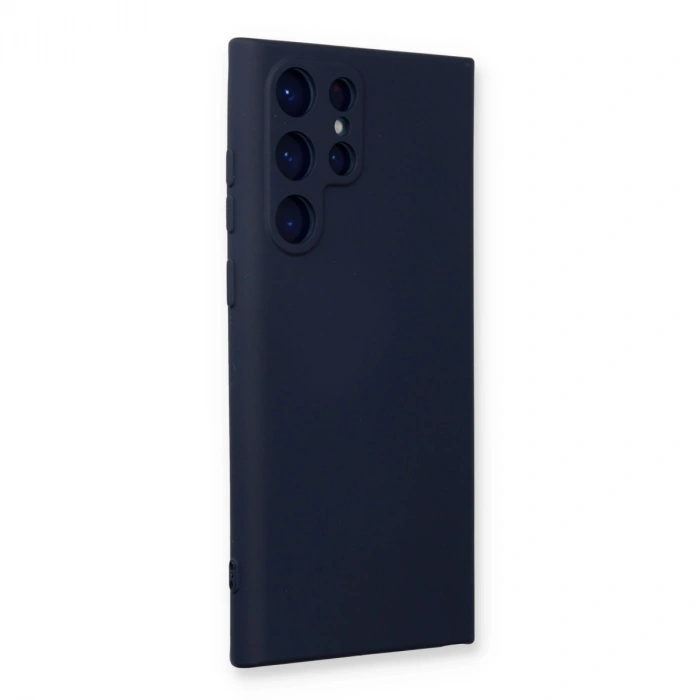 Samsung Galaxy S23 Ultra Kılıf Nano İçi Kadife Silikon - Lacivert