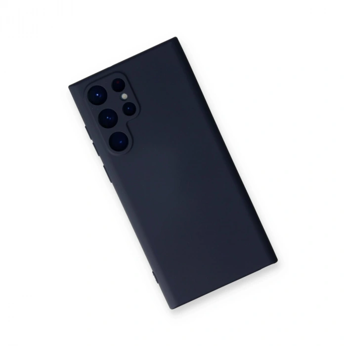 Samsung Galaxy S23 Ultra Kılıf Nano İçi Kadife Silikon - Lacivert