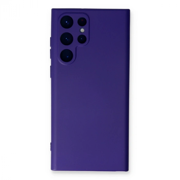 Samsung Galaxy S23 Ultra Kılıf Nano İçi Kadife Silikon - Mor